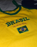 RN Box Cropped - Brasil Amarela - Algodão Canelado