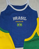 RN Box Cropped - Brasil Azul - Algodão Canelado