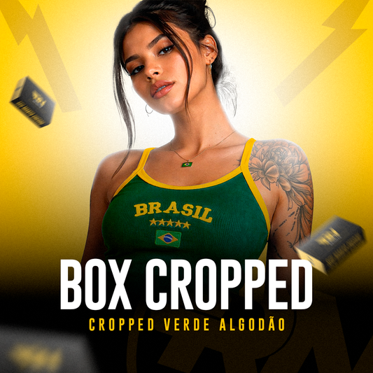RN Box Cropped - Brasil Verde - Algodão Canelado